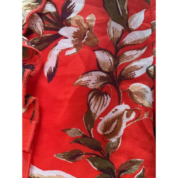 Fashion Nova Orange Floral Jumpsuit - Picture 4 of 4